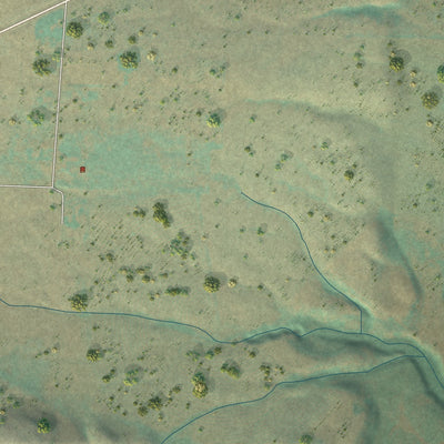 Second close-up of the map of Midvale, Idaho print showing more streets and buildings