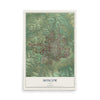 Map of Moscow, Idaho, 12 x 18 inch unframed archival matte print