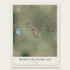 Mountain Home AFB, Idaho map print, the full design