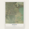 Murphy, Idaho map print, the full design