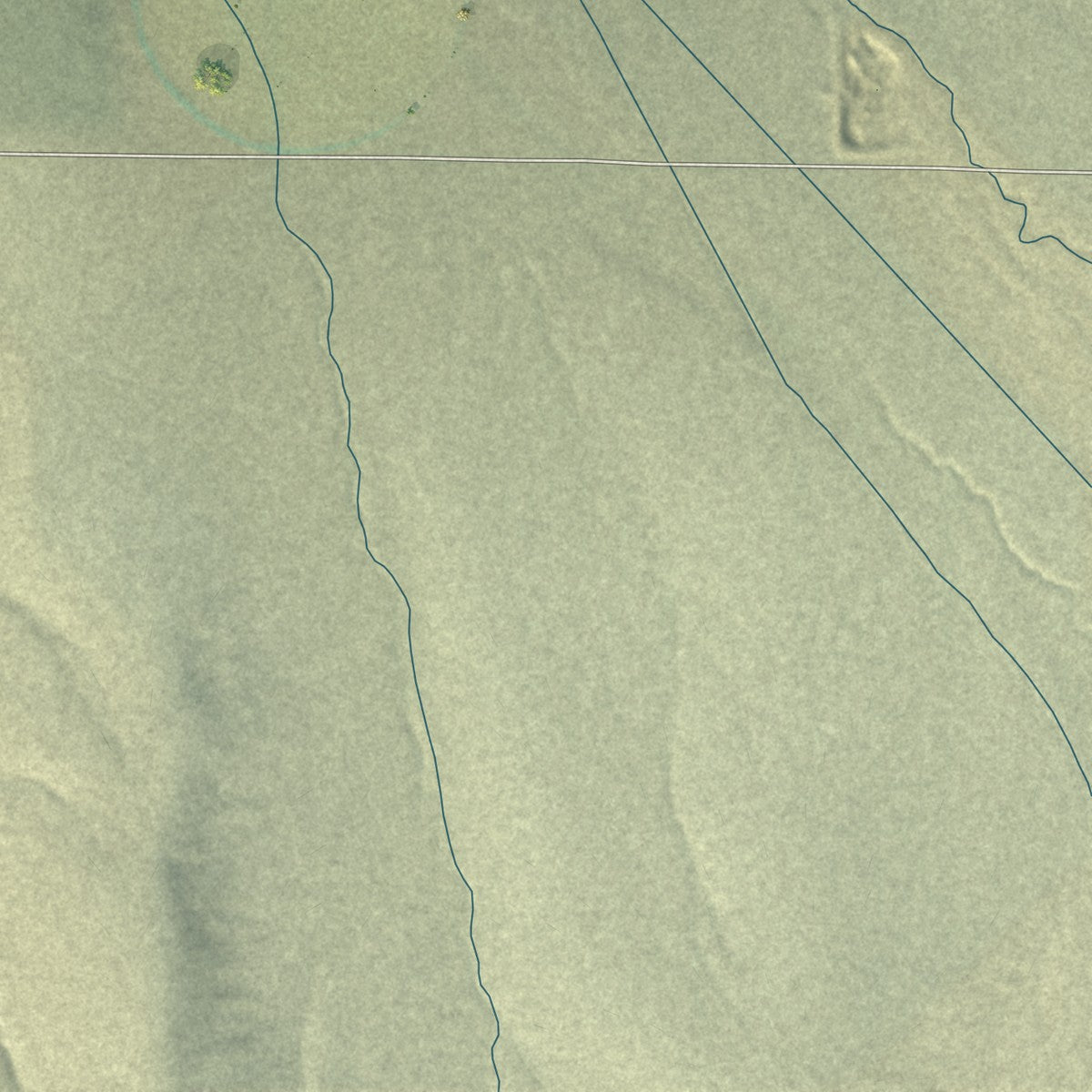 Second close-up of the map of Oakley, Idaho print showing more streets and buildings