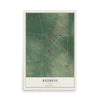 Map of Reubens, Idaho, 12 x 18 inch unframed archival matte print