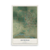 Map of Richfield, Idaho, 12 x 18 inch unframed archival matte print