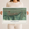 Map of Smelterville, Idaho, 12 x 18 inch unframed archival matte print