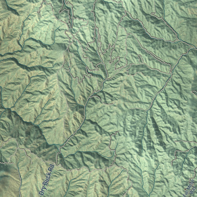 Close-up of the map of Sweet, Idaho print showing street and building detail