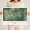 Map of Ucon, Idaho, 12 x 18 inch unframed archival matte print