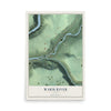 Map of Warm River, Idaho, 12 x 18 inch unframed archival matte print