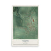 Map of Weippe, Idaho, 12 x 18 inch unframed archival matte print