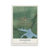 Map of Winchester, Idaho, 12 x 18 inch unframed archival matte print