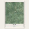 Akin, Illinois map print, the full design