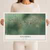 Map of Alhambra, Illinois, 12 x 18 inch unframed archival matte print