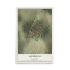 Map of Allendale, Illinois, 12 x 18 inch unframed archival matte print