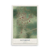 Map of Altamont, Illinois, 12 x 18 inch unframed archival matte print