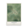 Map of Arlington, Illinois, 12 x 18 inch unframed archival matte print