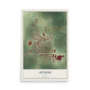 Map of Arthur, Illinois, 12 x 18 inch unframed archival matte print