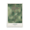 Map of Auburn, Illinois, 12 x 18 inch unframed archival matte print