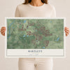 Map of Bartlett, Illinois, 12 x 18 inch unframed archival matte print