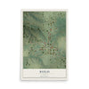 Map of Baylis, Illinois, 12 x 18 inch unframed archival matte print