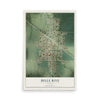Map of Belle Rive, Illinois, 12 x 18 inch unframed archival matte print