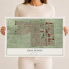 Map of Bellwood, Illinois, 12 x 18 inch unframed archival matte print