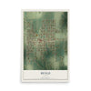 Map of Benld, Illinois, 12 x 18 inch unframed archival matte print