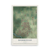 Map of Bourbonnais, Illinois, 12 x 18 inch unframed archival matte print