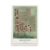 Map of Broadview, Illinois, 12 x 18 inch unframed archival matte print