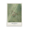 Map of Broadwell, Illinois, 12 x 18 inch unframed archival matte print