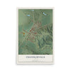 Map of Chandlerville, Illinois, 12 x 18 inch unframed archival matte print