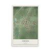 Map of Chenoa, Illinois, 12 x 18 inch unframed archival matte print
