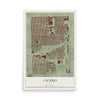 Map of Cicero, Illinois, 12 x 18 inch unframed archival matte print