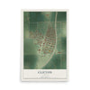 Map of Clifton, Illinois, 12 x 18 inch unframed archival matte print
