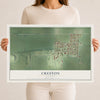 Map of Creston, Illinois, 12 x 18 inch unframed archival matte print