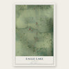Eagle Lake, Illinois map print, the full design