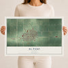 Map of El Paso, Illinois, 12 x 18 inch unframed archival matte print