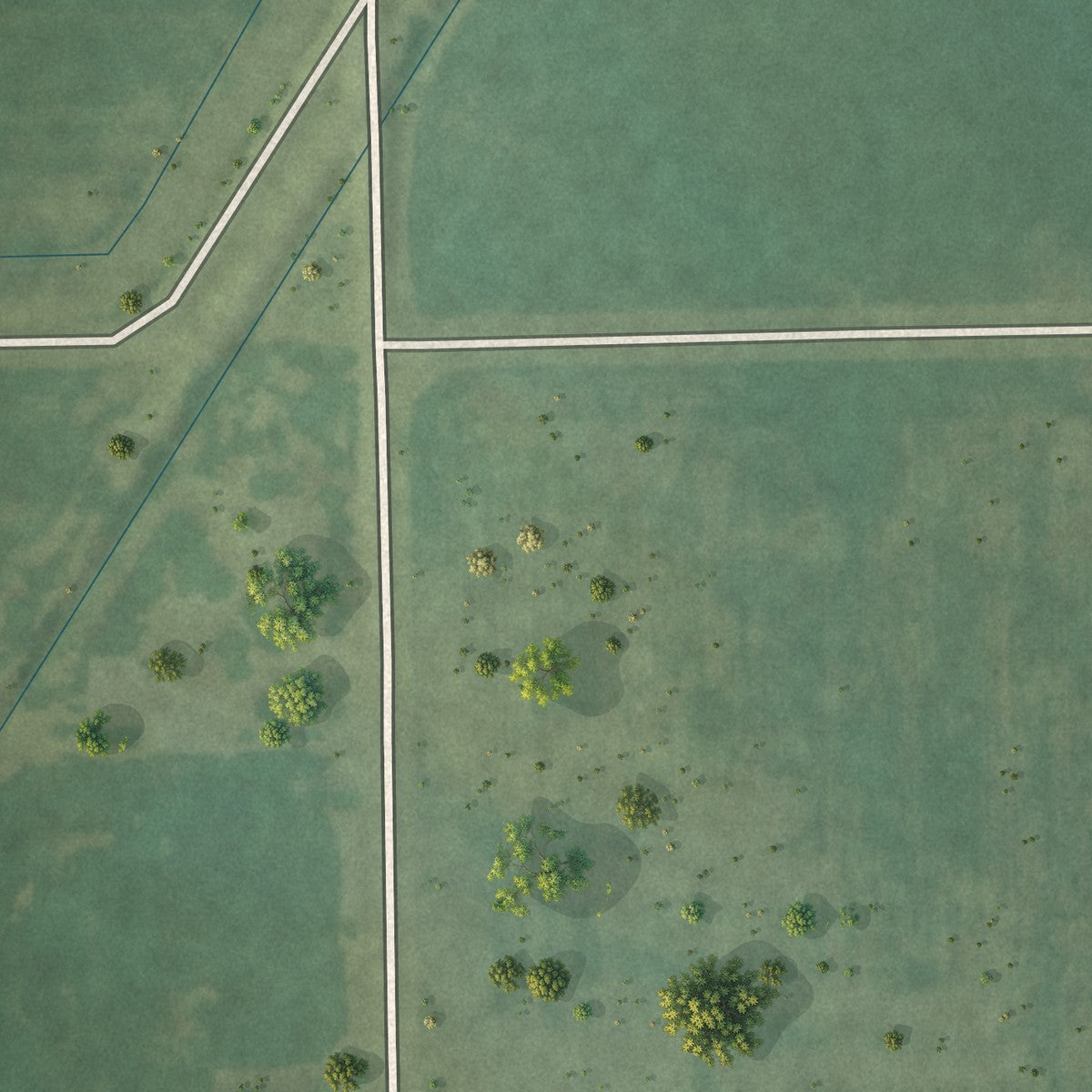 Second close-up of the map of Emington, Illinois print showing more streets and buildings