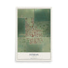 Map of Fithian, Illinois, 12 x 18 inch unframed archival matte print