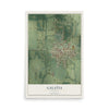 Map of Galatia, Illinois, 12 x 18 inch unframed archival matte print