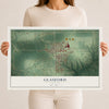 Map of Glasford, Illinois, 12 x 18 inch unframed archival matte print