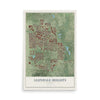 Map of Glendale Heights, Illinois, 12 x 18 inch unframed archival matte print
