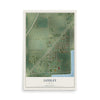 Map of Godley, Illinois, 12 x 18 inch unframed archival matte print
