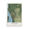 Map of Grand Tower, Illinois, 12 x 18 inch unframed archival matte print