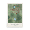 Map of Hainesville, Illinois, 12 x 18 inch unframed archival matte print