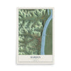 Map of Hardin, Illinois, 12 x 18 inch unframed archival matte print