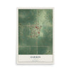 Map of Harmon, Illinois, 12 x 18 inch unframed archival matte print