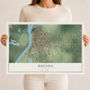 Map of Havana, Illinois, 12 x 18 inch unframed archival matte print