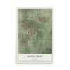 Map of Hazel Crest, Illinois, 12 x 18 inch unframed archival matte print
