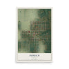 Map of Herrick, Illinois, 12 x 18 inch unframed archival matte print