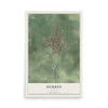 Map of Herrin, Illinois, 12 x 18 inch unframed archival matte print