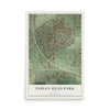Map of Indian Head Park, Illinois, 12 x 18 inch unframed archival matte print